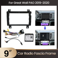 Car Frame Fascia Kit For Great Wall Poer Pao 2019 2020 Adapter Canbus Box Decoder Android Radio Audio Dash Fitting Panel