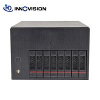 8 Bays HDD NAS Barebone Server With N5105 4*2.5Gbe Motherboard 32G DDR4 RAM For Home Office Data Storage