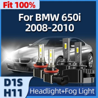 Roadsun D1S LED Headlights HID Bulb H11 Fog Lamp Car Light Auto 72/110W 6000K 12V 24V Fit For BMW 650i 2008 2009 2010