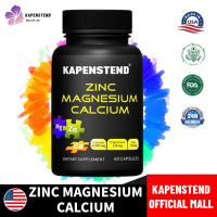 KAPENSTEND Suplemen Kesehatan Zinc Magnesium Calcium 60 Kapsul Vitamin D untuk Kesehatan Optimal Den