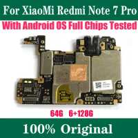 Original Unlocked Motherboard for Redmi Note 7 Pro Logic Plate ChineseVersion Main Circuits Board 128GB Snapdragon 675 Processor