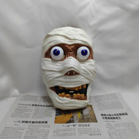 Topeng muka penuh untuk persembahan pesta Halloween, topeng hantu, badut lucu, topeng zombi prank me