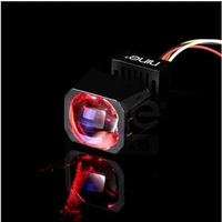 LAMPU PROJEKTOR BILED HEADLAMP MATRIX LUXIMOS PB1S 140W 2 WARNA BLUE LENS 1.5 INCH DEVIL BIRU MERAH