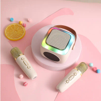 2025 Microphone and Speaker Integrated Mini Home Karaoke Wireless Bluetooth Speaker Karaoke Speaker 