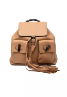 Gucci 二手 Gucci 竹節流蘇皮革背包