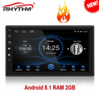 7 inch 1Din Android 8.1 Octa Core Car Radio 2GB RAM Stereo GPS Bluetooth 1080P Audio Radio RDS For Nissan Toyota Volkswagen