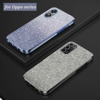 A58 A78 Luxury Gradient Glitter Plating Case On For Oppo A78 A58 A97 A83 A93 A92 A96 A95 A91 A72 A74 A72 A83 A94 4G 5G Cover a78