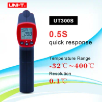 Infrared Thermometer Measure Non-Contact Fast Test Max Min Display Industrial MINI Digital Meter Temperature Scan UNI-T UT300S
