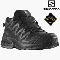 Salomon XA PRO 3D V9 男款 低筒 Gore-tex 防水健野鞋 寬楦 L47277000 黑/灰/灰