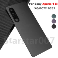 Original Gorilla Back Glass for Sony Xperia 1 III, Battery Cover, Camera Lens Door, Rear Housing Case, Adhesive