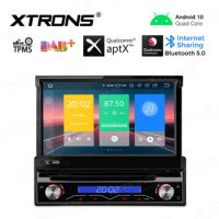 7" Android 10.0 OS Single Din Car DVD Multimedia System Player 1 Din Car GPS One Din Car Radio with Detachable Front Panel