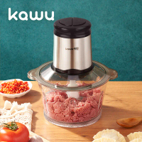 kawu เครื่องบดเนื้อมัลติฟังก์ชั่น เครื่องบดเนื้อ ใบมีด 4 ชั้น 2 ชั้น ความจุขนาดใหญ่ 2.3 ลิตร กำลังสู