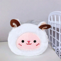 Sheep Domba Dompet Koin Pouch Makeup Uang Airpods Mini Kecil Tempat Lucu Boneka Korea. Aesthetic