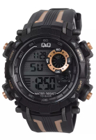 Q&Q Q&Q - Jam Tangan Pria - Black - Resin Strap - M168J802Y