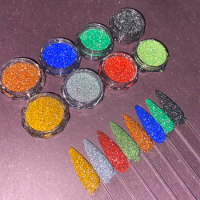 Reflective Glitter Manicure Decoration Shinning Diamond Powder Glitters For Gel Polish DIY Nail Art