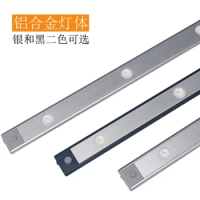 LED Night Light USB Rechargeable Lamp Motion Sensor Led Light For Kitchen Wardrobe Cabinet Lighting 20cm/30cm/40cm Aluminum LEDs