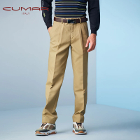 【CUMAR】男裝打摺棉褲/169135(修身有型)