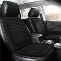 2pcs Universal Car Front Seat Covers Protector Cushion Mat Pad For Volkswagen VW CC T-roc Jetta Golf Magotan Beetle POLO Bora Sc