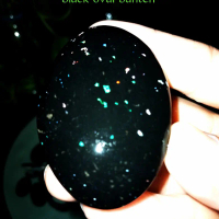 batu black oval jarong rintik