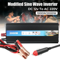 DC 12v To AC 220V 1000W 2000W with USB Charger Univesal Modified sine wave inverter Car Voltage Converter Power Inverter
