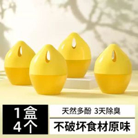 全城熱賣 - 雪櫃除臭劑去異味神器家用淨化啜味淨味專用冰櫃除味盒清新除臭劑雪櫃除味蛋✅【4顆盒裝】單顆可用約45天