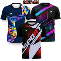 PAKET 3 PCS BAJU OLAHRAGA PRIA DAN WANITA DEWASA JUMBO KAOS OLAHRAGA PREMIUM TERLARIS BAJU VOLI BAJU