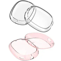 Transparent Soft TPU Protective Case For Airpods Max Wireless Headphone Earphone Accessories Clear Cover Shell