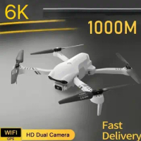New RC F10 Drone 6K HD Dual Camera GPS 5G WIFI Wide Angle FPV Real Time Transmission Distance 2Km Professional Drone Gift