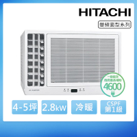 HITACHI 日立 4-5坪一級變頻冷暖左吹窗型冷氣(RA-28HR)