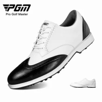 PGM Men Golf Shoes Antiskid Waterproof Breathable Swivel Laces Golf Training Sneakers Bullock British Casual Shoes Golf Shoes