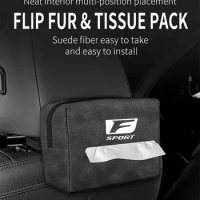 Car Suede Tissue Bag Protector Cover For Lexus fsport Car Seat Back Tissue Box Interior Accessories