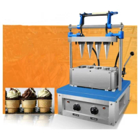 Electric Ice Cream Wafer Cone Making Machine 4 Heads DST-4 FREE CFR BY SEA four a pizza