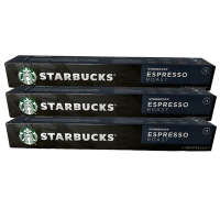 星巴克經典濃縮烘培咖啡膠囊 ESPRESSO ROAST 10顆/3盒;適用Nespresso膠囊咖啡機