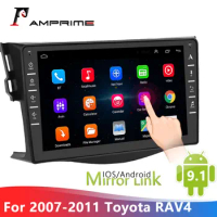 AMPrime Car android GPS Navigation Player For Toyota RAV4 2007-2011 2DIN Car Radio Multimedia stereo Android 2din Autoradio