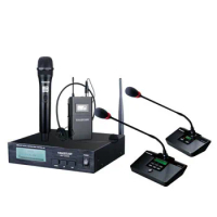 Takstar DG-C200 2.4G Digital Wireless Table conference microphone system consists of host unit, chairman unit and delegate units