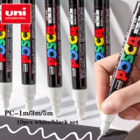 Uni Posca Water-Based Paint Marker White - All Surface (PC-1M/PC-3M/PC-5M)