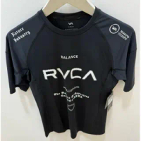 baju renang pria rvca original rashguard blak