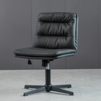 Armless Black Ergonomic Office Chair High Back Mobile Chaise Lounge Office Chair Comfy Gaming Cadeiras De Escritorio Furniture