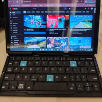 Legion Go Mini Foldable Bluetooth Keyboard, Aluminum Alloy Quiet Folding Portable Rechargeable Portable Keyboard for Legion Go