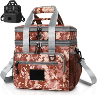 Lunch Bag for Men Insulated Lunch BagDurable Leakproof Soft Cooler Bag with Detachable MOLLE Bags Ta