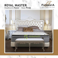 SPringbed Floresta Royal master flower headboard 1 Set 180x200