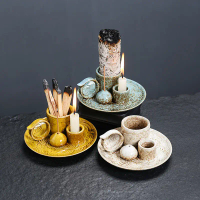 Ceramic incense burner, sage burning tray holder, ceramic incense burner, vintage incense burner, st