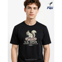 FQU Us Open Oakmont Country Club Style Pattern Print T-shirt Block Gender-Neutral gifts for Dad Clas
