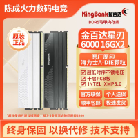 【千羽家居】金百達星刃黑白DDR5 6000海力士A代C28時序馬甲電競臺式內存條