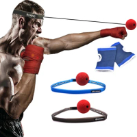 Boxing Reflex Ball Head-mounted PU Punch Ball MMA Sanda Training Hand Eye Reaction Gym Boxing Muay Thai Exercise