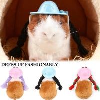 Hand Knitting Cute Pet Braid Hat Fashion Pet Accessories Adorable And Playful Design Pet Decorative 