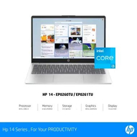 HP 14 - EP0260TU / EP0261TU i3-1315U / 1x8 GB - 3200hz / 512GB / UMA / 14" FHD AG SVA 250 nits / WIN