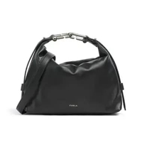 Furla Tonie M Hobo Bag Black Black