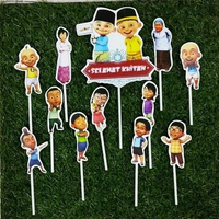 cake topper hiasan kue selamat khitan karakter Upin dan Ipin / upin & ipin