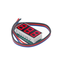 0.28 inch DC 0-100V Red LED display Mini Digital Voltmeter Ampere Panel Voltage Meter volt Gauge 30%off